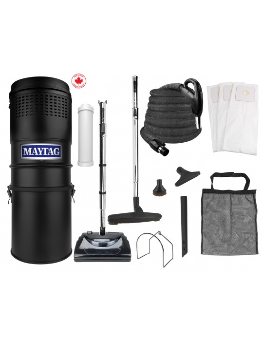 Maytag® Central Vacuum Kit 566 Airwatts 30' (9 m) Hose Power